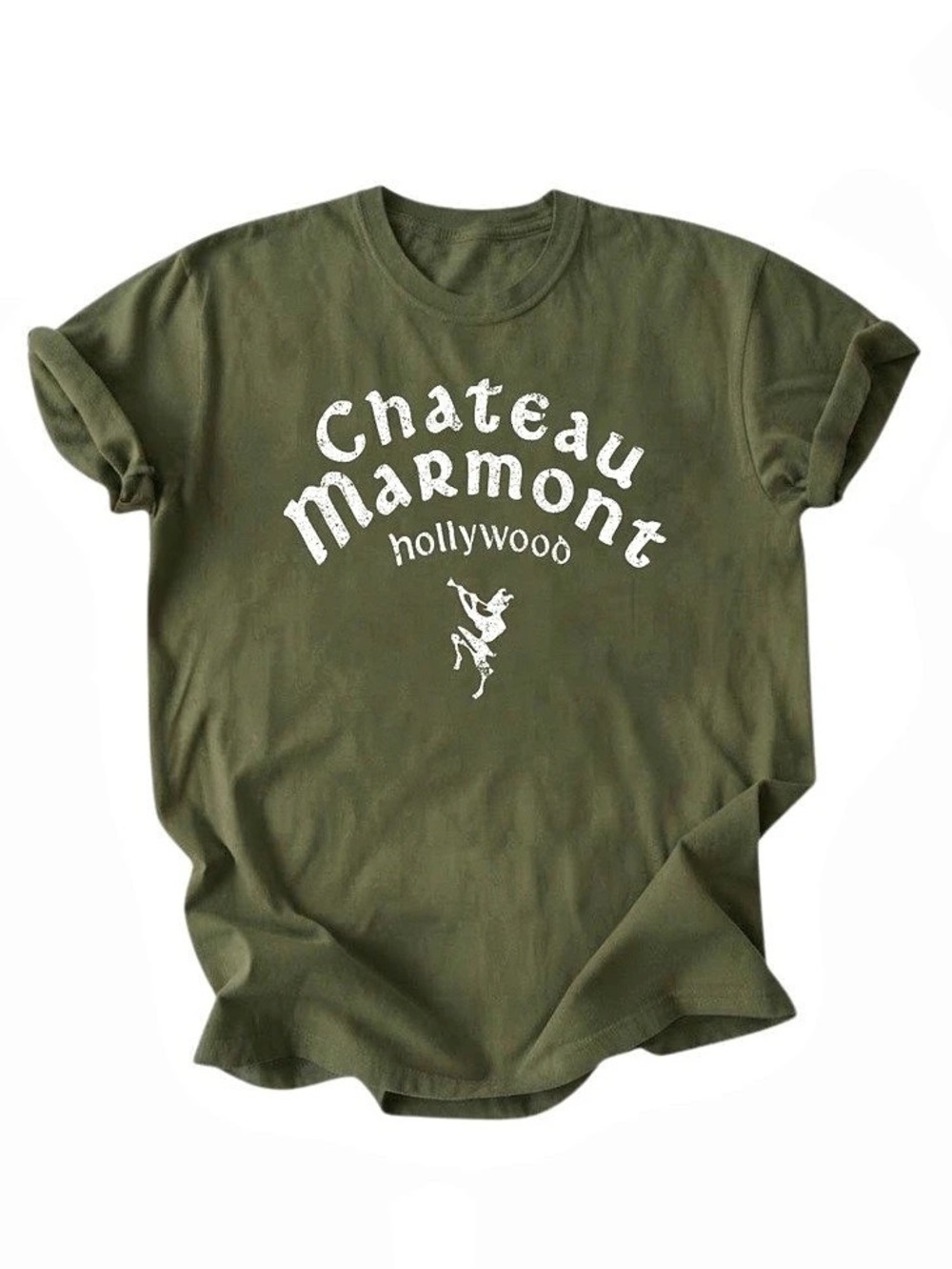 Chateau Marmont Hollywood Olive Green Comfort Colors T-Shirt